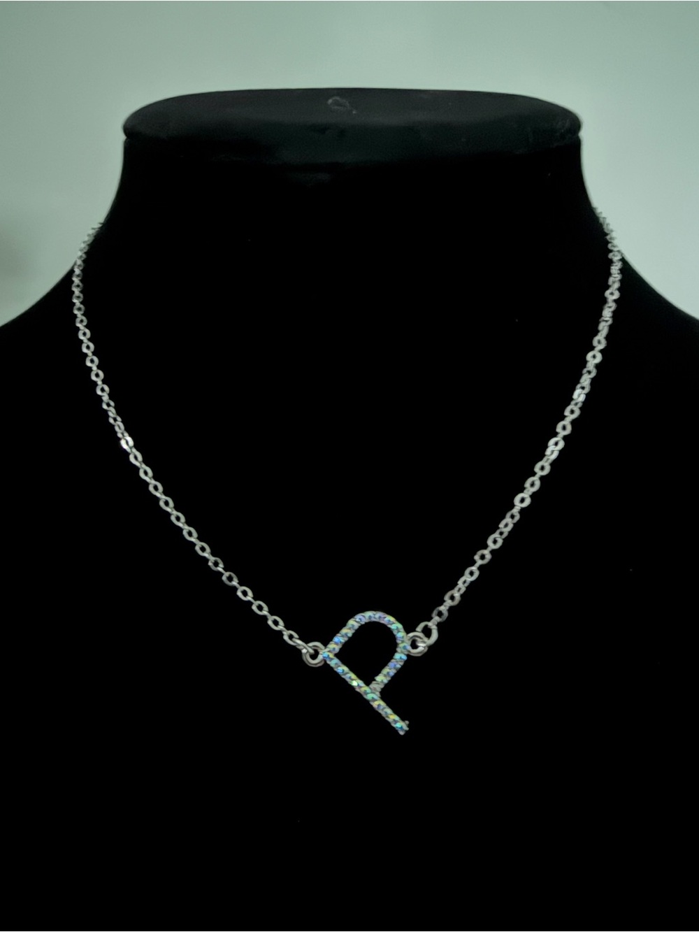 Paparazzi Silver 'P' Initial Multi Necklace